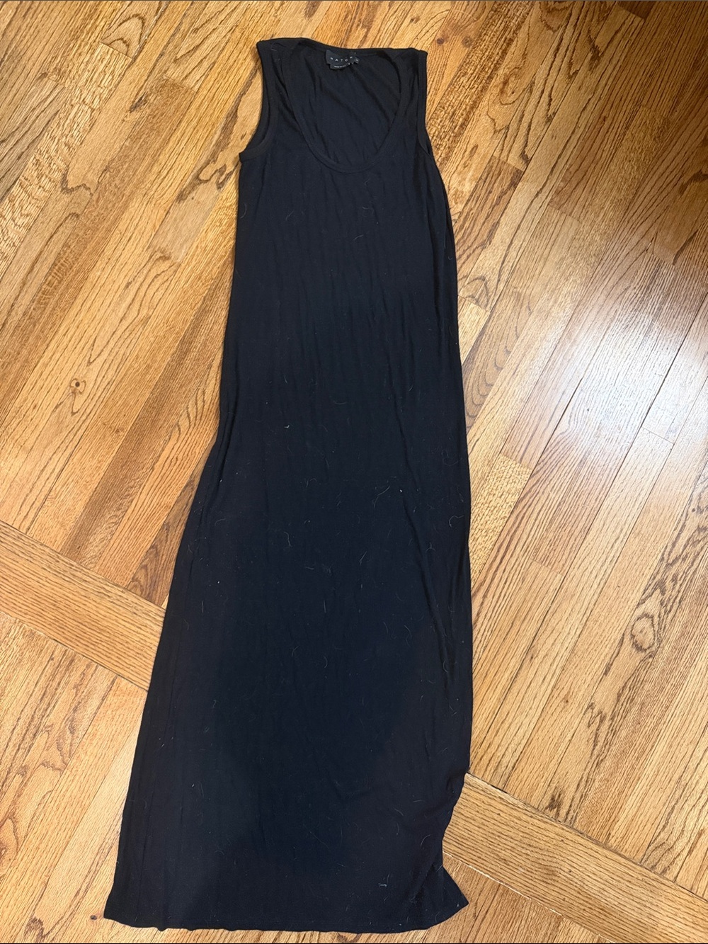 Hatch Black Sleeveless Maxi Tank Dress